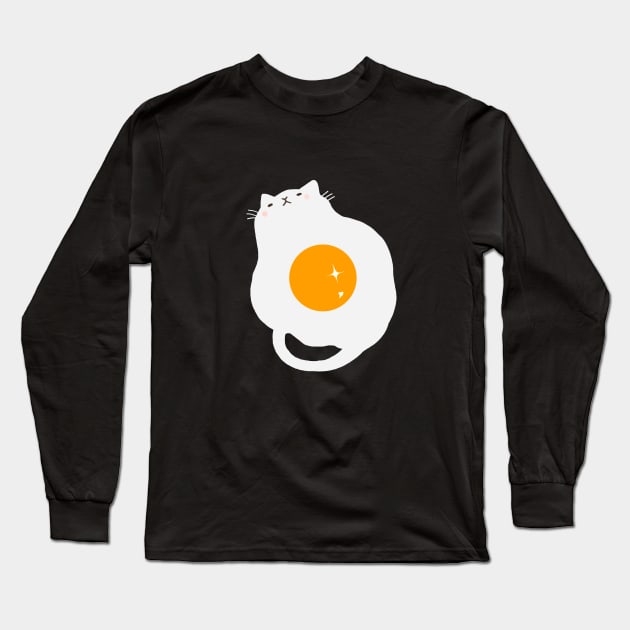 egg-cat. Long Sleeve T-Shirt by tofuvi